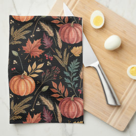 Herbsternte Muster Geschirrtuch