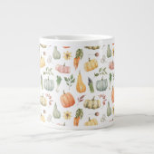Herbsternte Muster Jumbo-Tasse (Vorderseite)
