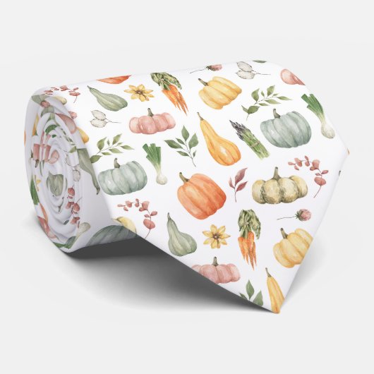 Herbsternte Muster Krawatte (Gerollt)