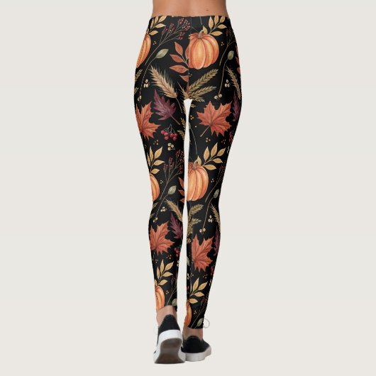 Herbsternte Muster Leggings (Rückseite)