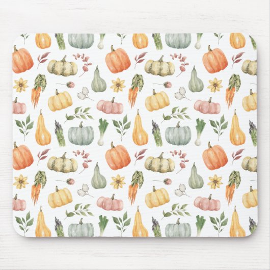 Herbsternte Muster Mousepad (Vorne)