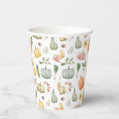 Herbsternte Muster Pappbecher (Rechts)