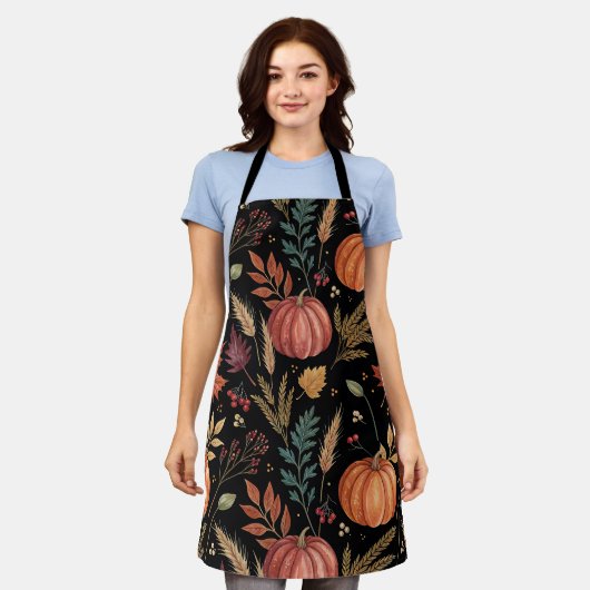 Herbsternte Muster Schürze (Getragen)