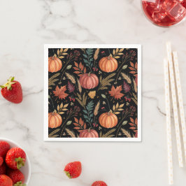 Herbsternte Muster Serviette