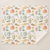 Herbsternte Muster Sherpadecke (Vorderseite (Horizontal))