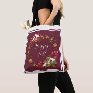 Herbsternte Natur mit anpassbarem Text  Tasche