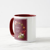 Herbsternte Natur mit anpassbarem Text  Tasse (Vorderseite Links)
