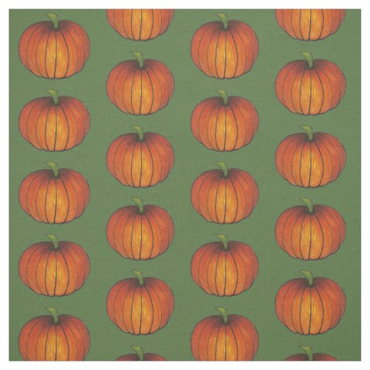 Herbsternte Orange Pumpkin Patch Erntedank Stoff (Muster)
