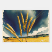Herbsternte Prairie Gold Geschenkpapier Set (Vorderseite 2)