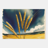 Herbsternte Prairie Gold Geschenkpapier Set (Vorderseite)