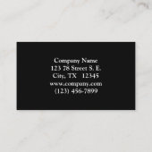 Herbsternte Prärie Gold Business Card Visitenkarte (Rückseite)