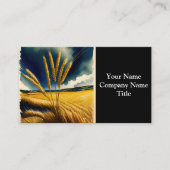 Herbsternte Prärie Gold Business Card Visitenkarte (Vorderseite)