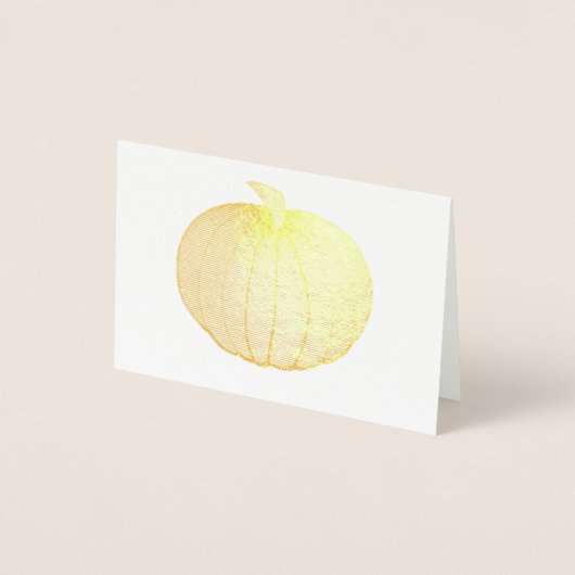 Herbsternte Pumpkin Halloween Erntedank Fall Folienkarte (Vorderseite)