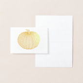 Herbsternte Pumpkin Halloween Erntedank Fall Folienkarte (Anzeige)