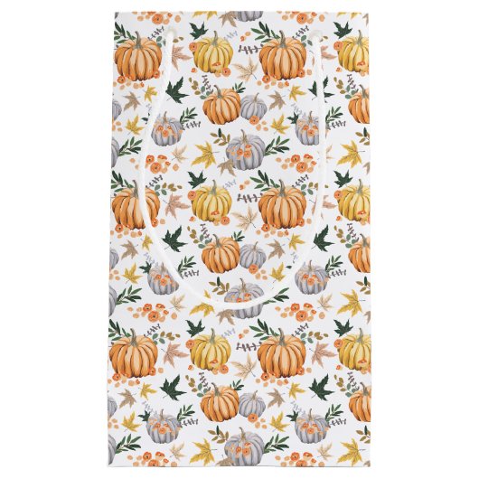 Herbsternte Pumpkin Pattern Herbst Party Kleine Geschenktüte (Vorderseite)