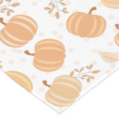 Herbsternte Pumpkin und Leaf Pastel Muster Kurzer Tischläufer (Ecke)