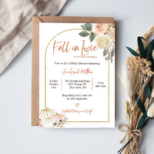 Herbsternte Pumpkindusche in der Liebe Einladung