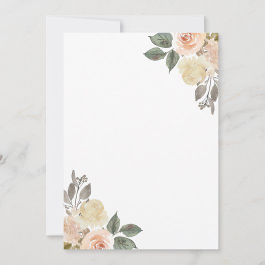 Herbsternte Pumpkindusche in der Liebe Einladung (Rückseite)