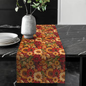 Herbsternte Pumpkins & Blooms Tischläufer