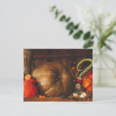 Herbsternte Pumpkins Gourds Erntedank Fall Postkarte (Stehend Vorderseite)