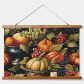 Herbsternte, Pumpkins, Wandteppich Mit Holzrahmen (Vorne)