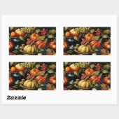 Herbsternte Rechteckiger Aufkleber (Blatt)