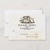 Herbsternte rustikale Hochzeit RSVP Karte (Vorderseite)