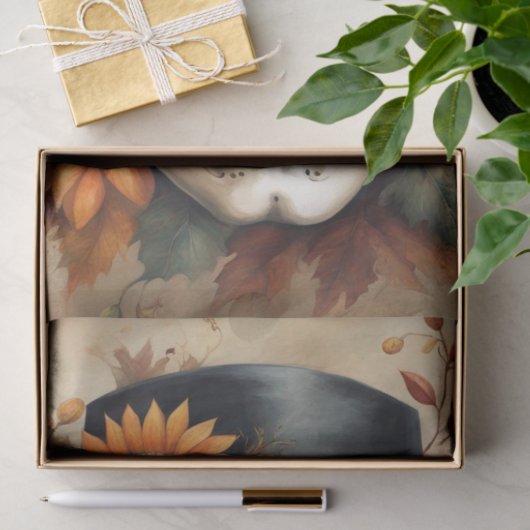 Herbsternte: Scarecrow im Herbst Dekoupage Seidenpapier (Geschenk)