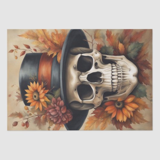 Herbsternte: Scarecrow im Herbst Dekoupage Seidenpapier (Vorderseite)