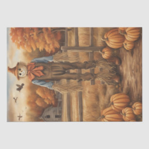 Herbsternte: Scarecrow im Herbst Dekoupage Seidenpapier