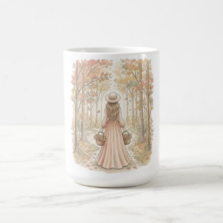 Herbsternte Spaziergang Kaffeetasse