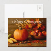 Herbsternte Stillleben Postkarte (Vorne/Hinten)