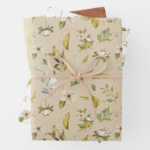 Herbsternte Themenmuster Umhüllungspapierblätter Geschenkpapier Set (Beispiel)