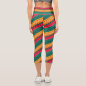 Herbsternte Verdant Kariert Capri Leggings (Rückseite)
