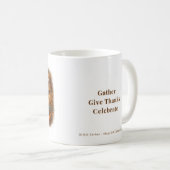 Herbsternte Versammlung Bauernhaus Erntedankfest Kaffeetasse (VorderseiteRechts)