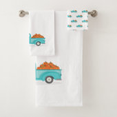 Herbsternte Vintager Blauer LKW Badhandtuch Set (Insitu)