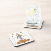 Herbsternte Vogelscheuche Getränkeuntersetzer (Rechte Seite)