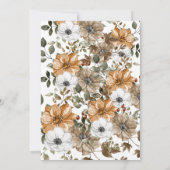 Herbsternte Wälder Flora Natur rustikal Einladung (Rückseite)