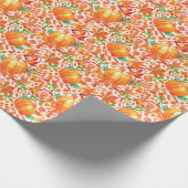 Herbsternte: Wasserfarbenfall Überfluss. Geschenkpapier (Ecke)