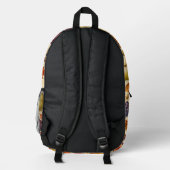 Herbsternte Wasserfarbenmuster Bedruckter Rucksack (Rückseite)