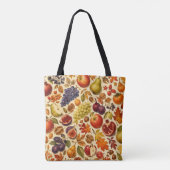 Herbsternte Wasserfarbenmuster  Tasche (Rückseite)