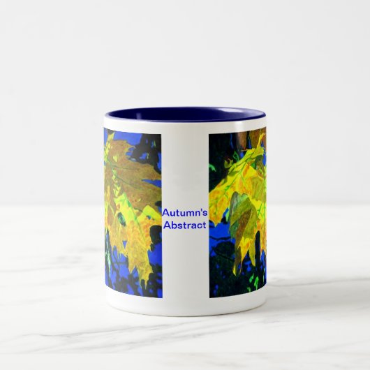Herbstes abstrakt zweifarbige tasse (Mittel)