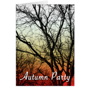 Herbstes Party: Geisterbaum