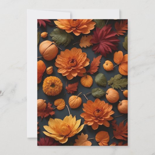 Herbstessen Erntedank Einladung (Rückseite)