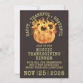 Herbstessen Erntedank Einladung (Vorderseite)