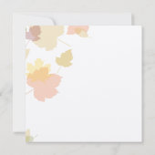 Herbstessen Probe Einladung - Fallende Blätter (Rückseite)