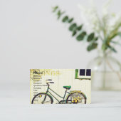 Herbstfahrradsongs Visitenkarte (Stehend Vorderseite)