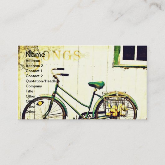 Herbstfahrradsongs Visitenkarte (Vorderseite)