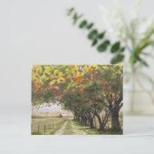 Herbstfahrt Postkarte (Stehend Vorderseite)