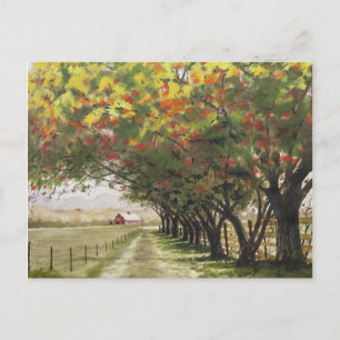 Herbstfahrt Postkarte